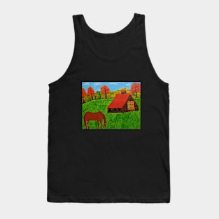 Horse By The Barn Tank Top